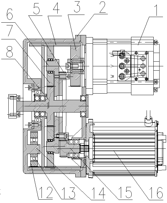 Electromobile dual-power continuously-invariable transmission