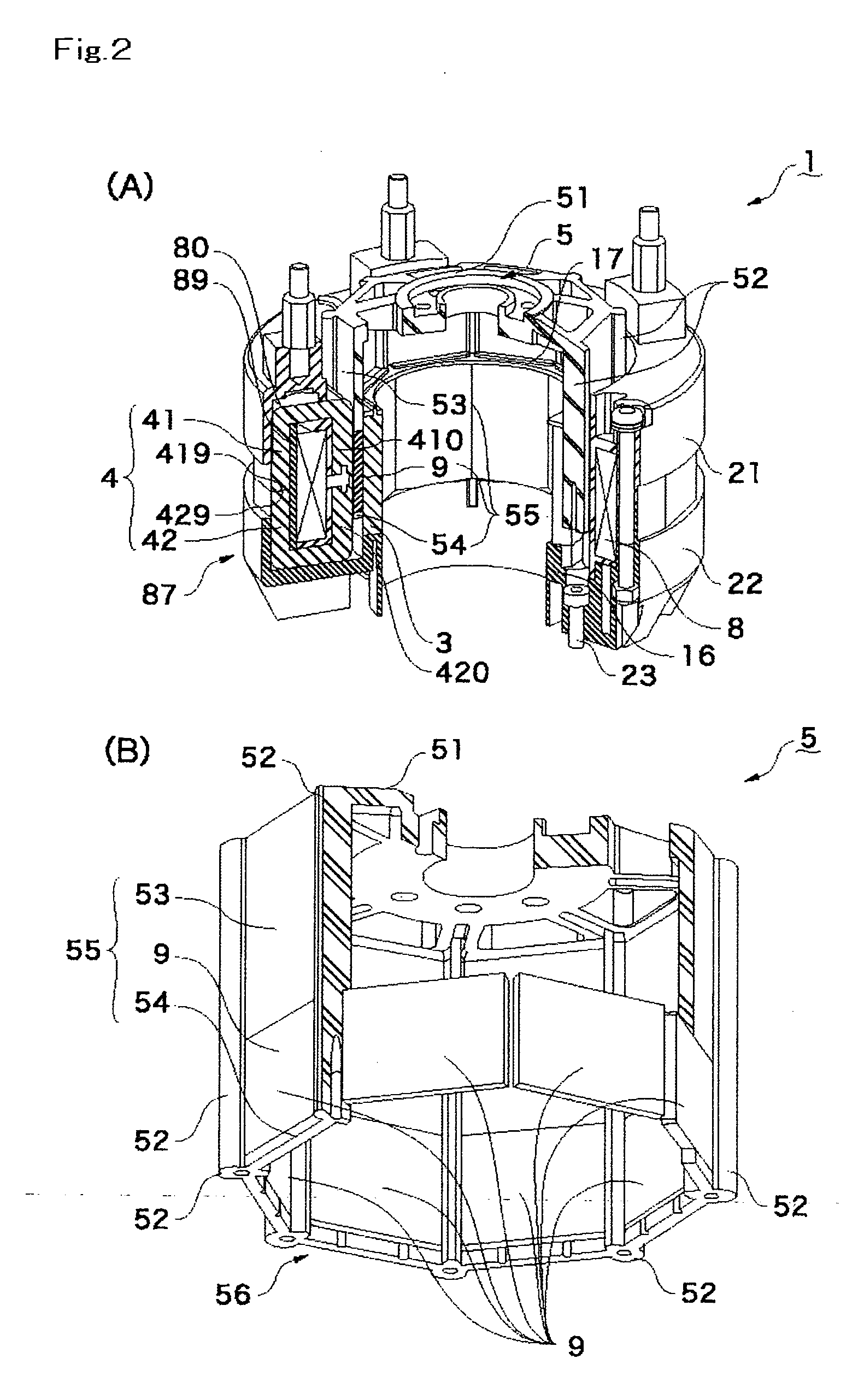 Linear actuator and pump device and compressor device therewith