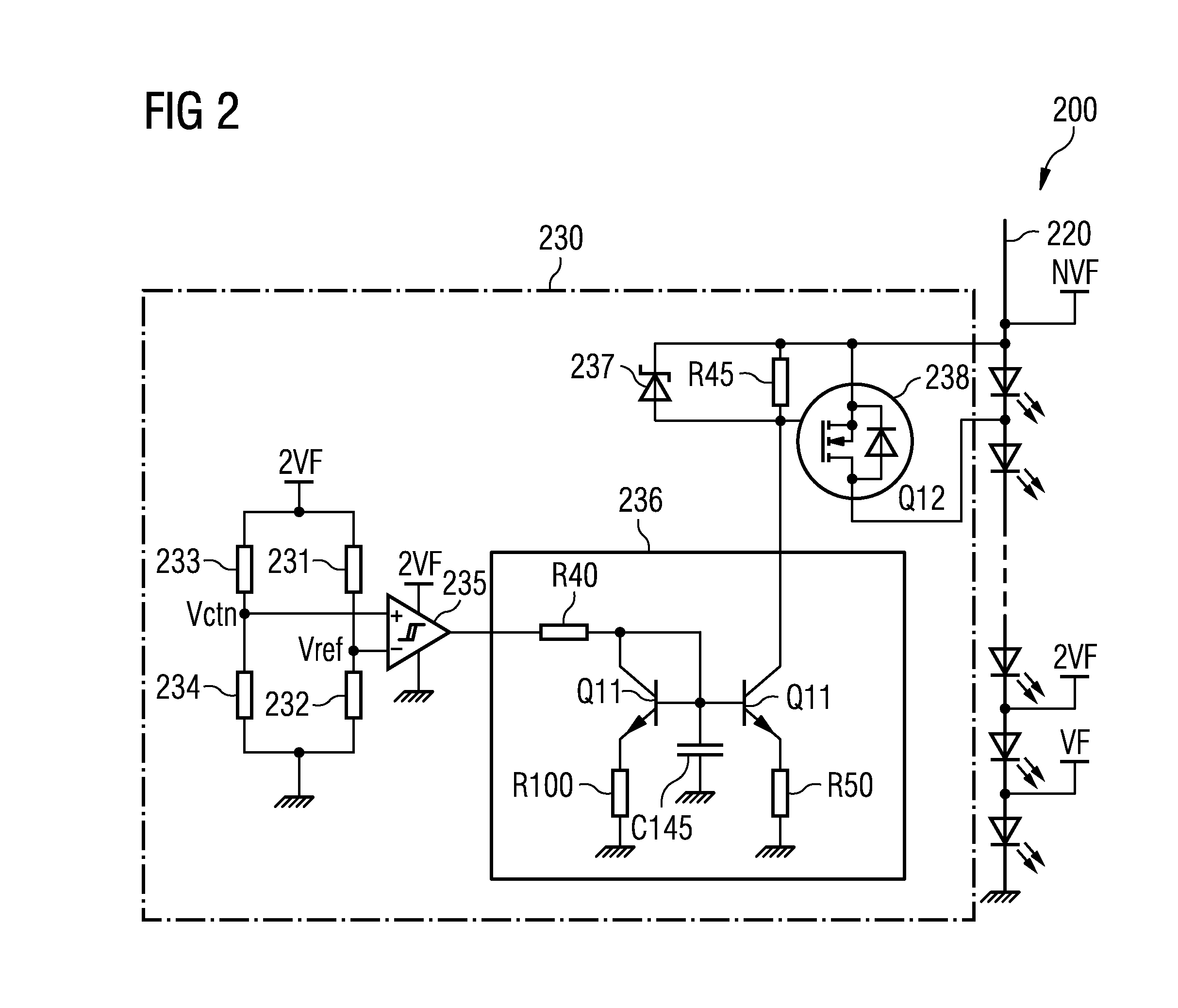 System for controlling the supply of power to and for thermal management of light sources