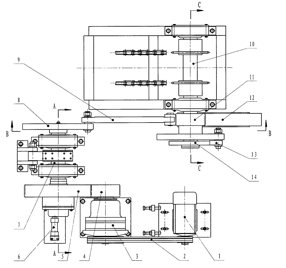 Workpiece step conveying driving system