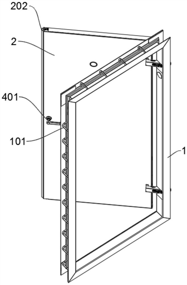 High-safety intelligent security door for security engineering