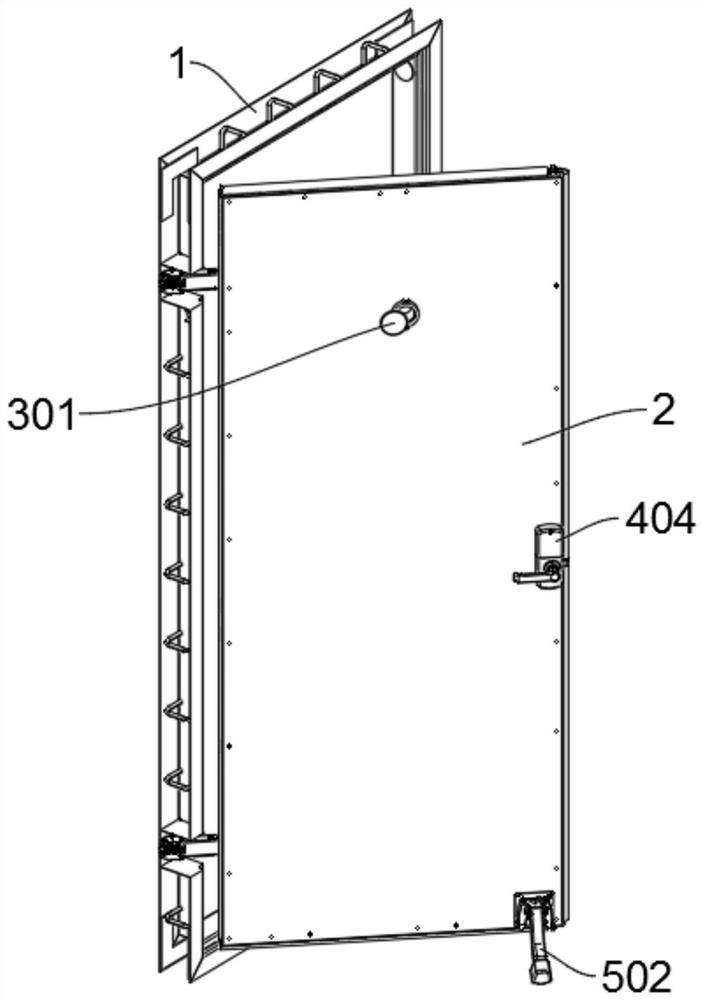 High-safety intelligent security door for security engineering