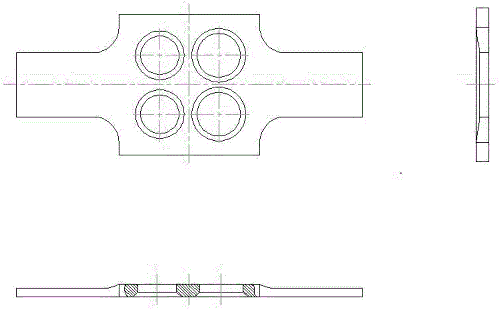 Fatigue test method of cylinder cover simulating test specimen