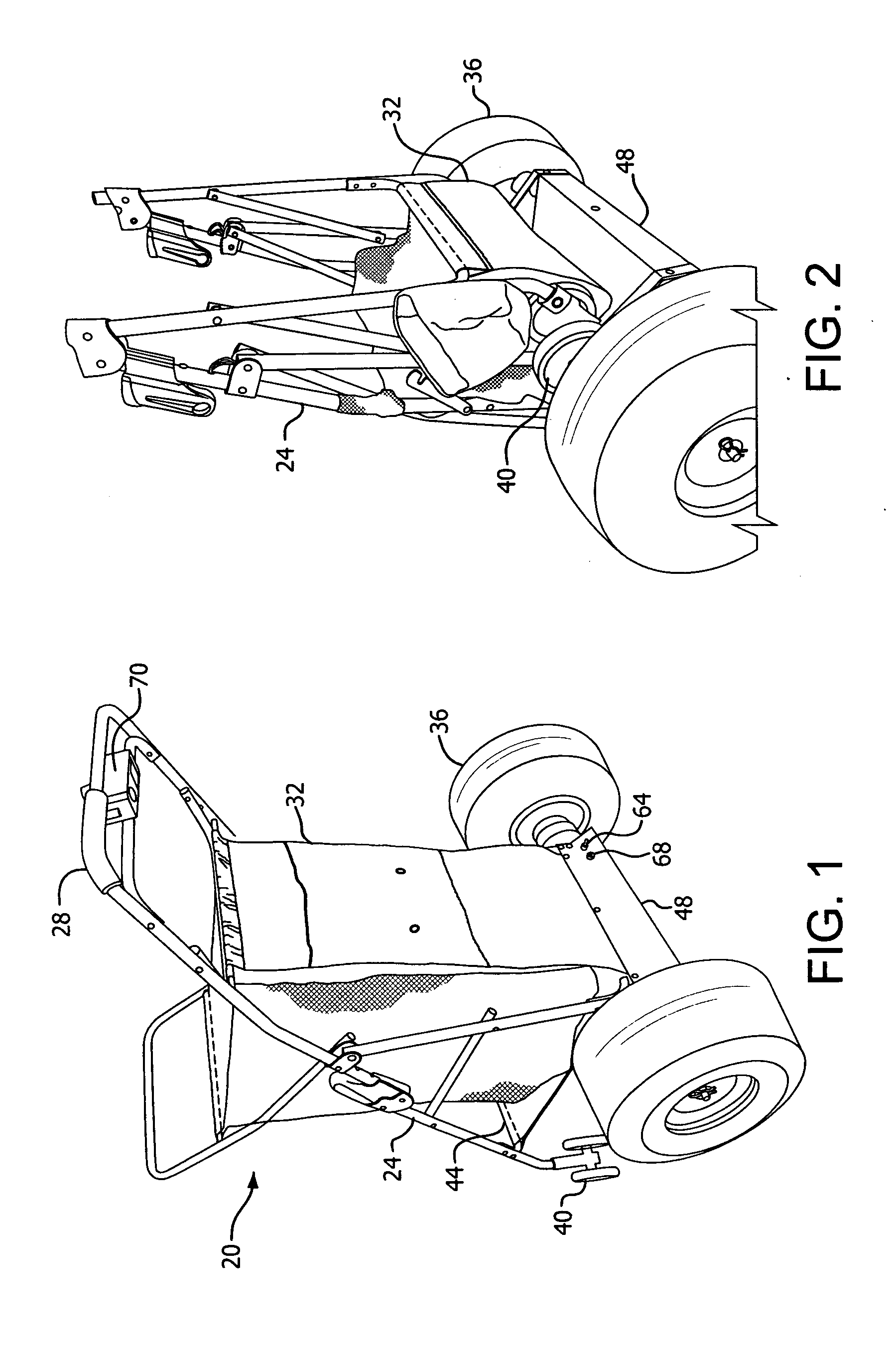 Motorized beach cart