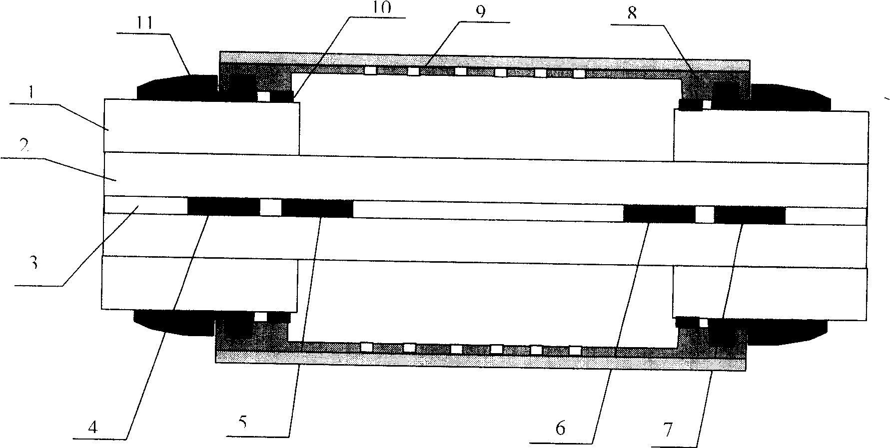 Microsystem optical fiber gas sensor, sensing system and sensing method