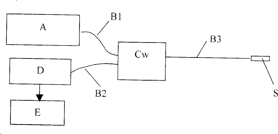 Microsystem optical fiber gas sensor, sensing system and sensing method