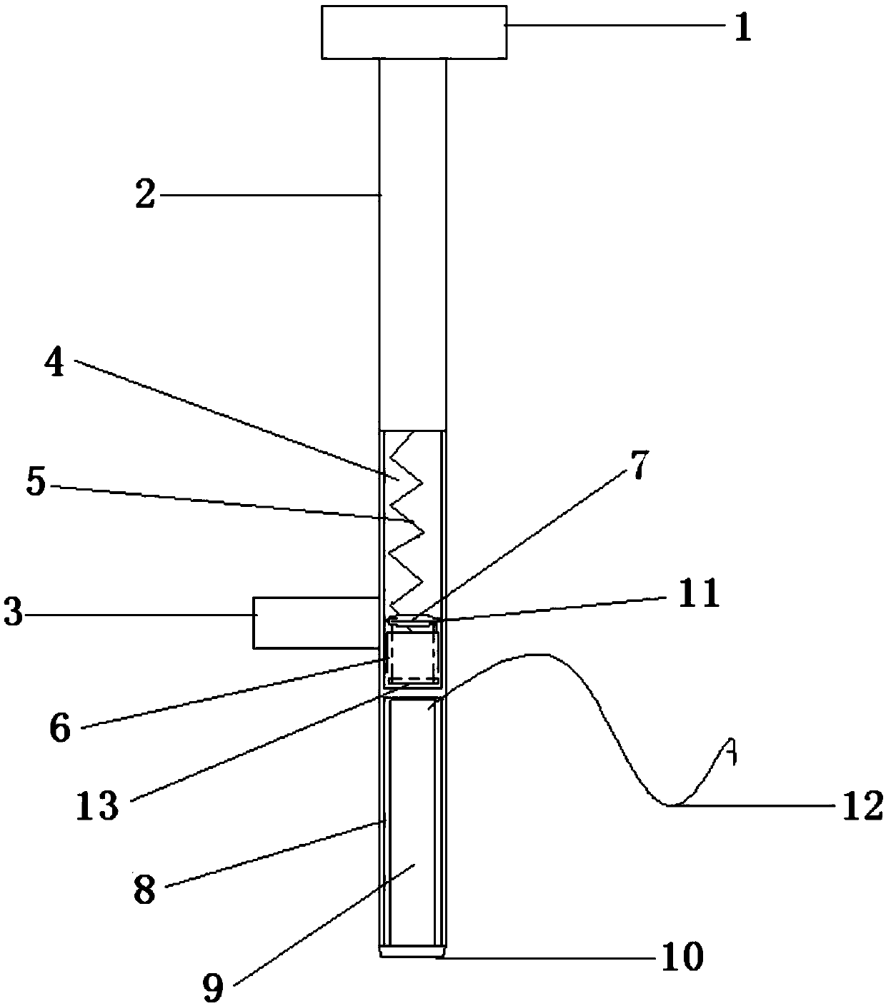 A soil sample collection tool