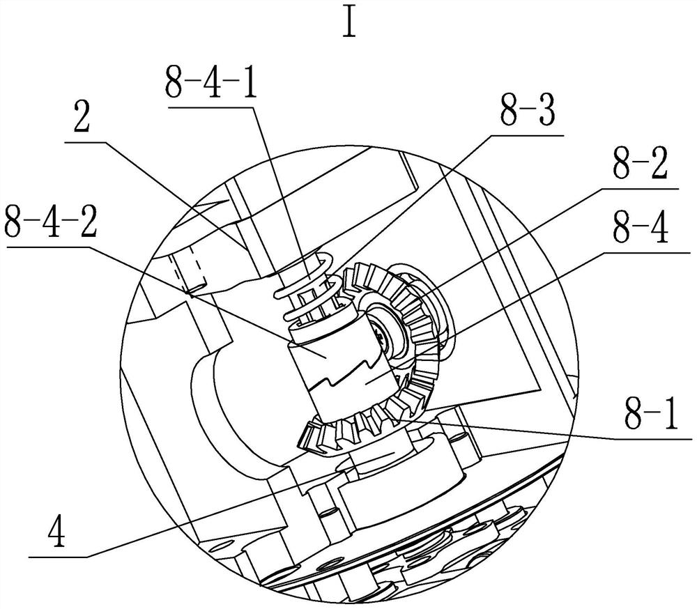 A hinged automatic drive unit and a folding support arm driven by a folding screw