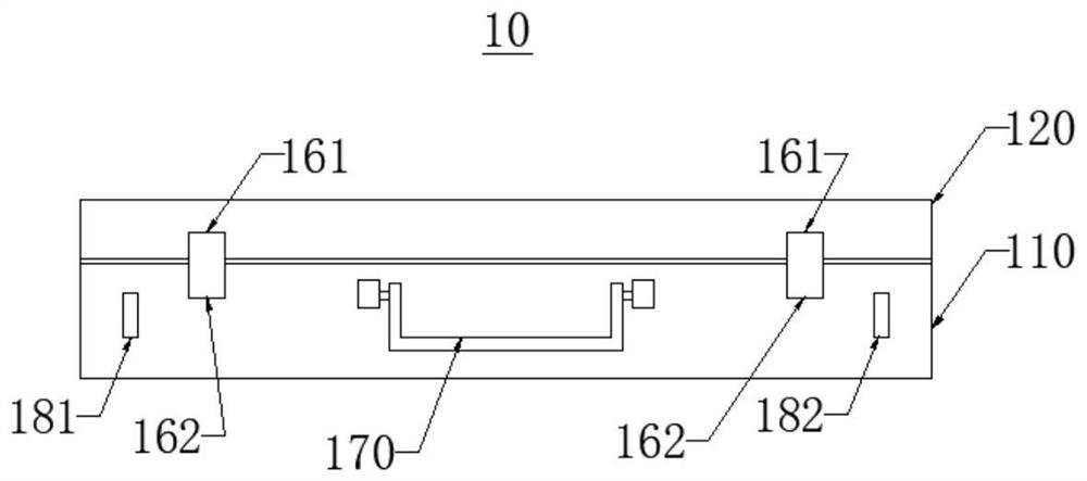 Transformer vibration noise acquisition device storage box and vibration noise acquisition equipment