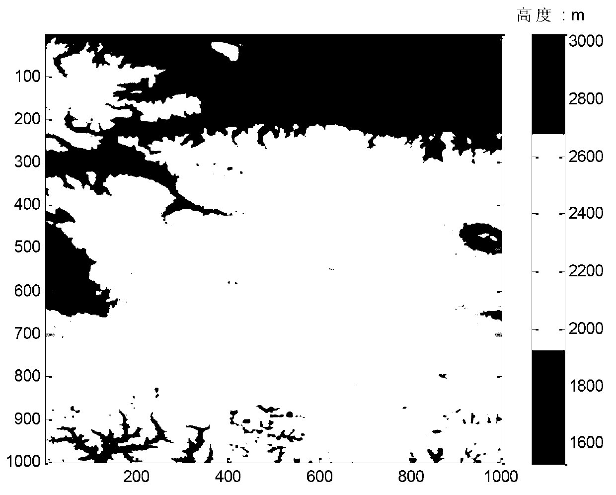 Airborne interference synthetic aperture radar (SAR) shadow estimate and plane route design method