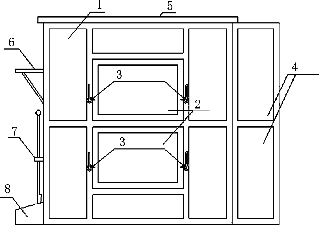 Self-dumping type flood prevention sand box