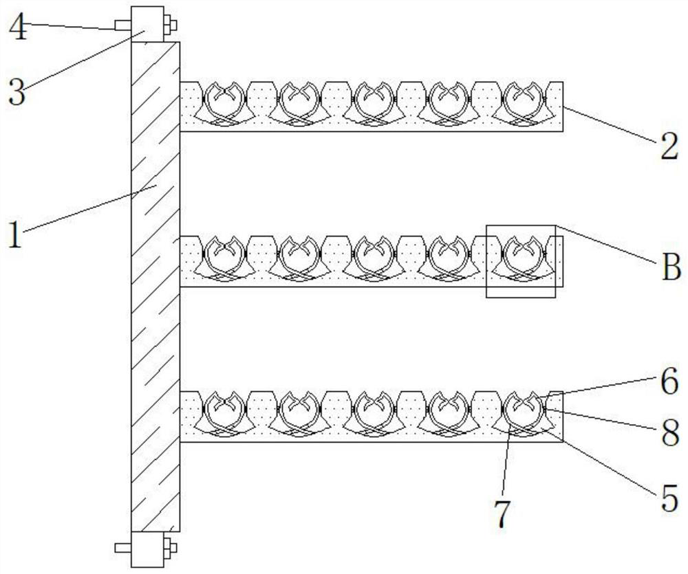 A bracket for laying cables