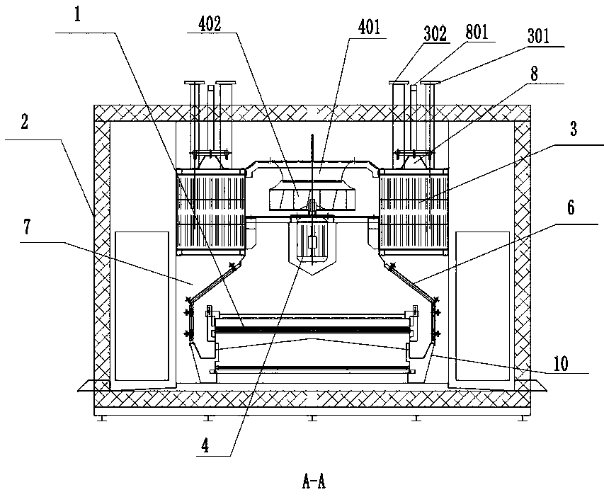 Impact type tunnel instant freezer