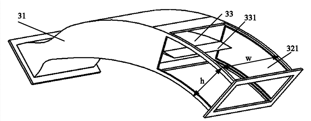 Supersonic free vortex mixing layer wind tunnel