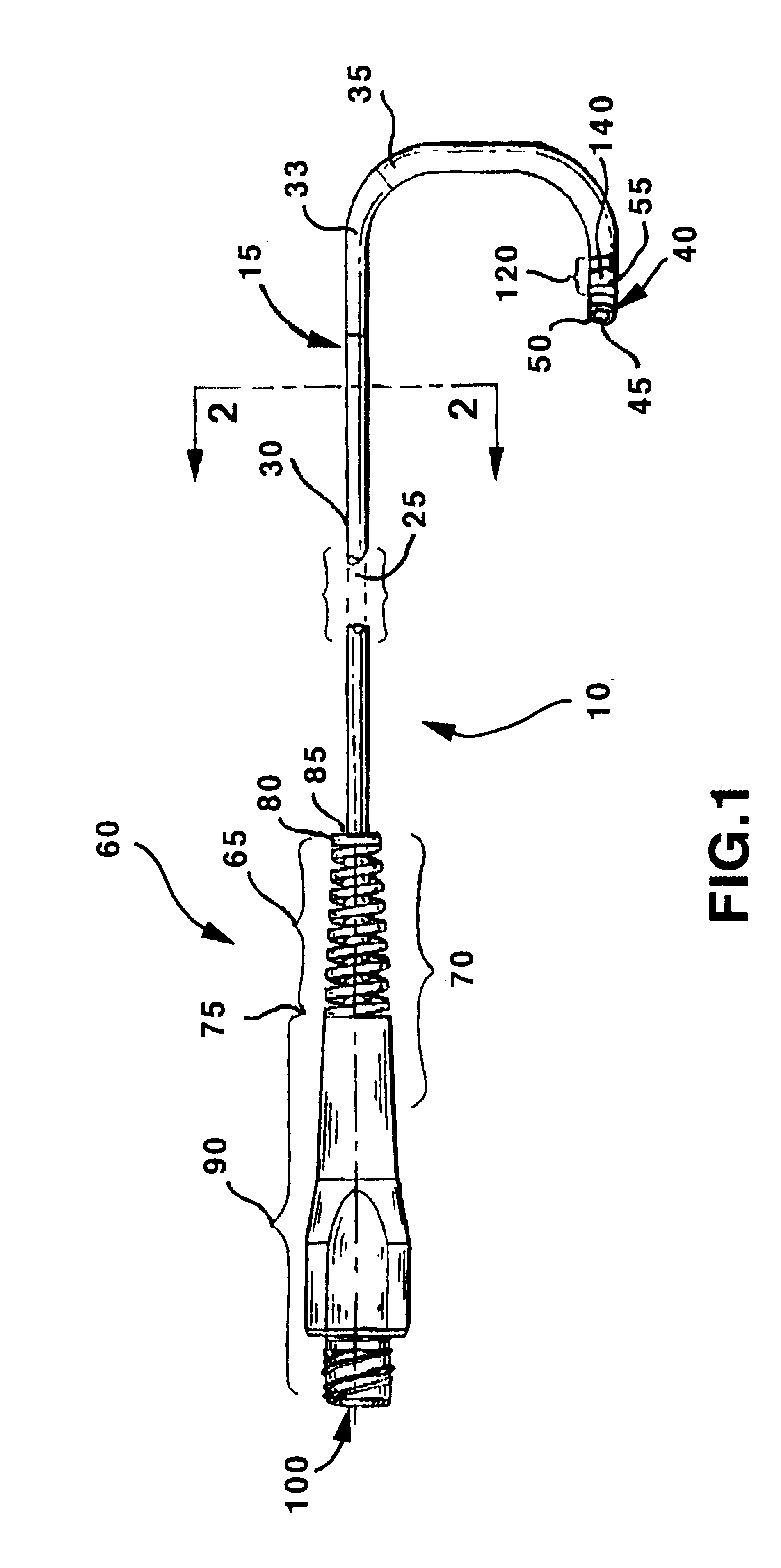 Guiding catheter with radiopaque band