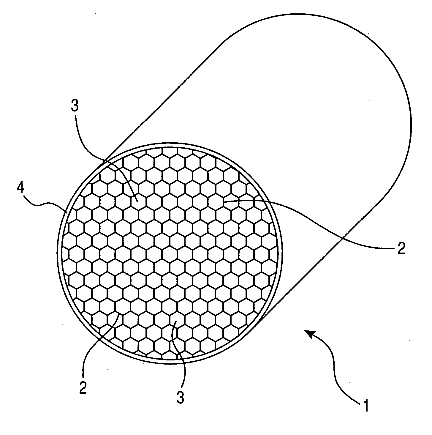 Hexgonal cell honeycomb structure body