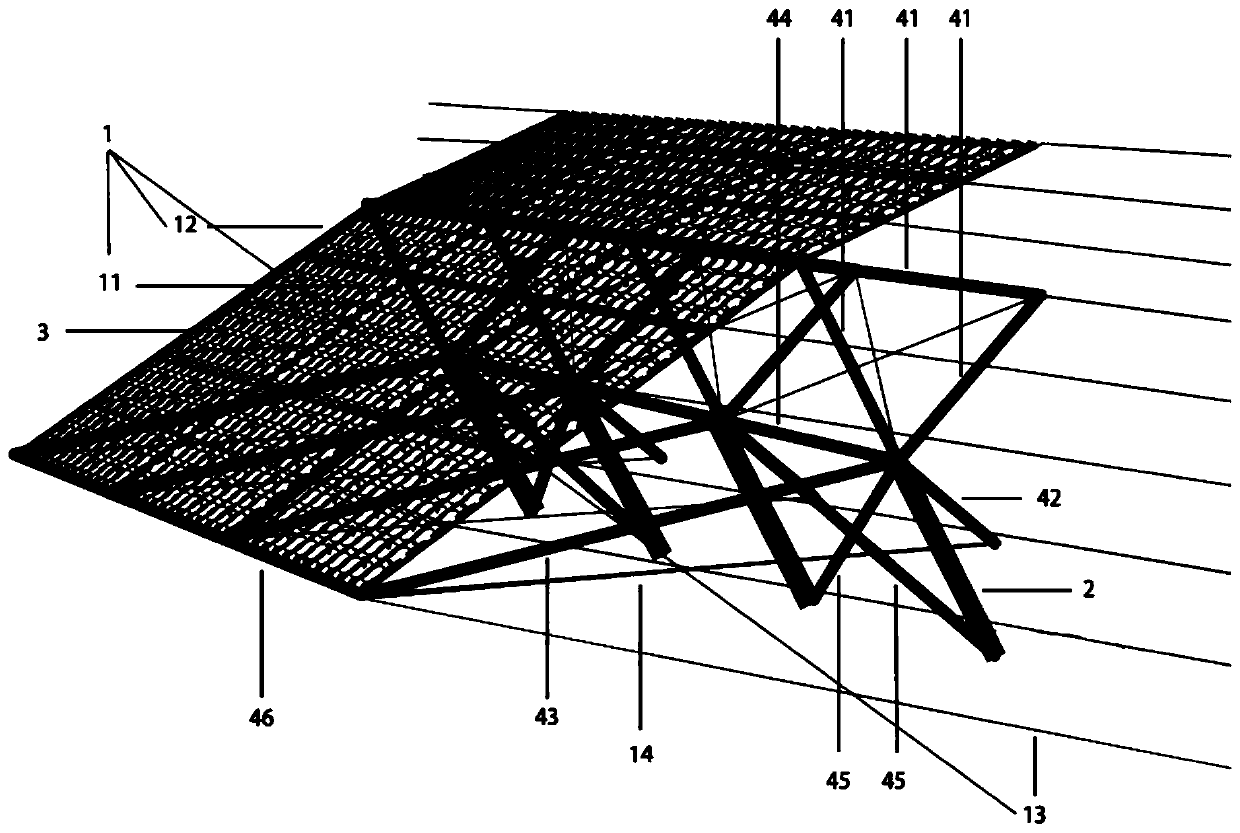 Overhanging type self-recovery flexible protection shed hole