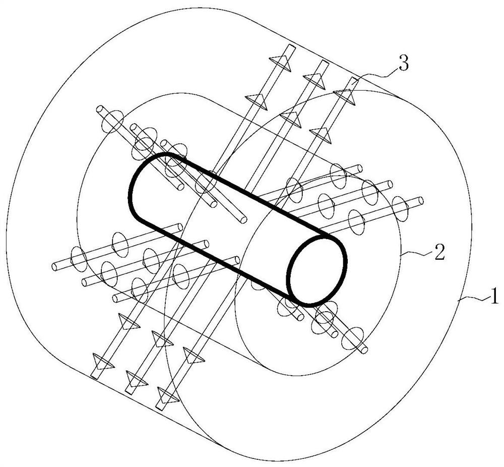 Method for supporting roadway with rock burst risk based on double-quilt-cylinder protection theory