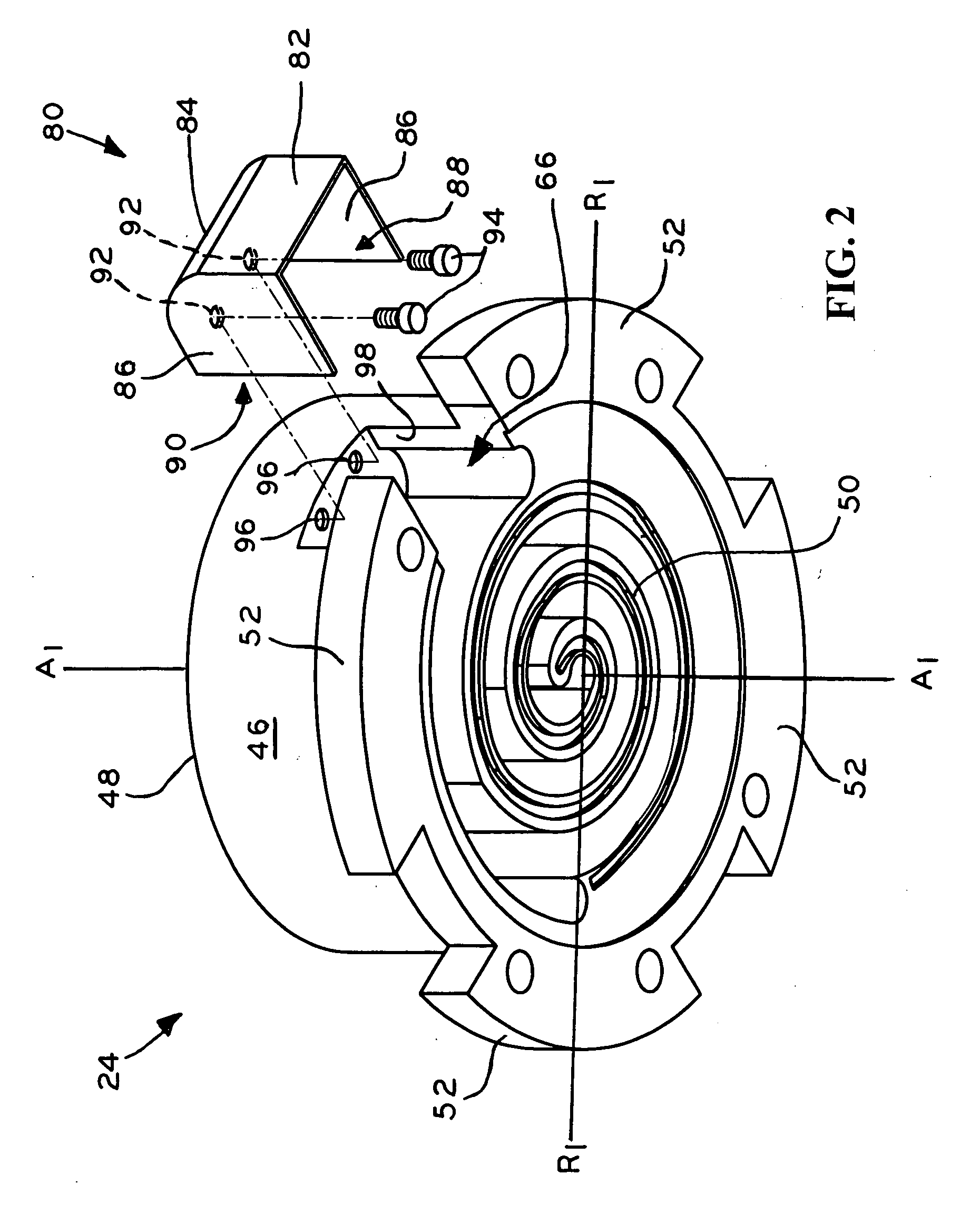 Suction baffle for scroll compressors