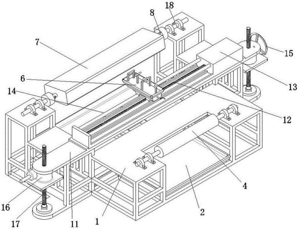 Numerical control winding apparatus and method for square glass fiber reinforced plastic air pipe