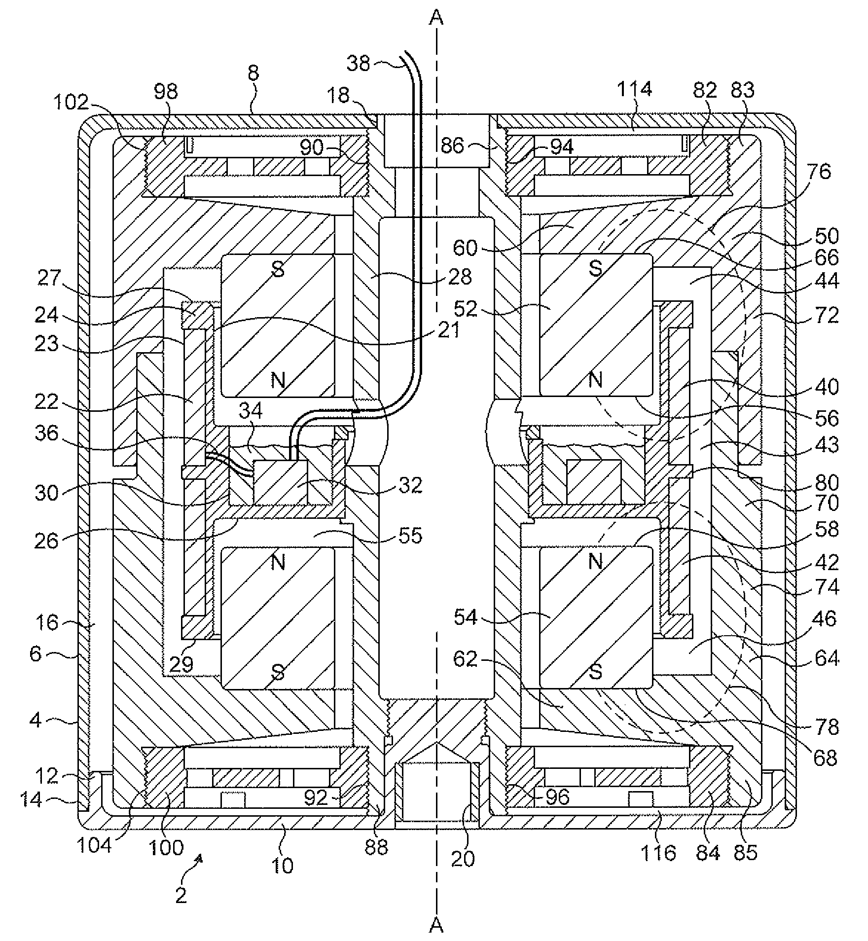 Electromechanical Generator for Converting Mechanical Vibrational Energy Into Electrical Energy