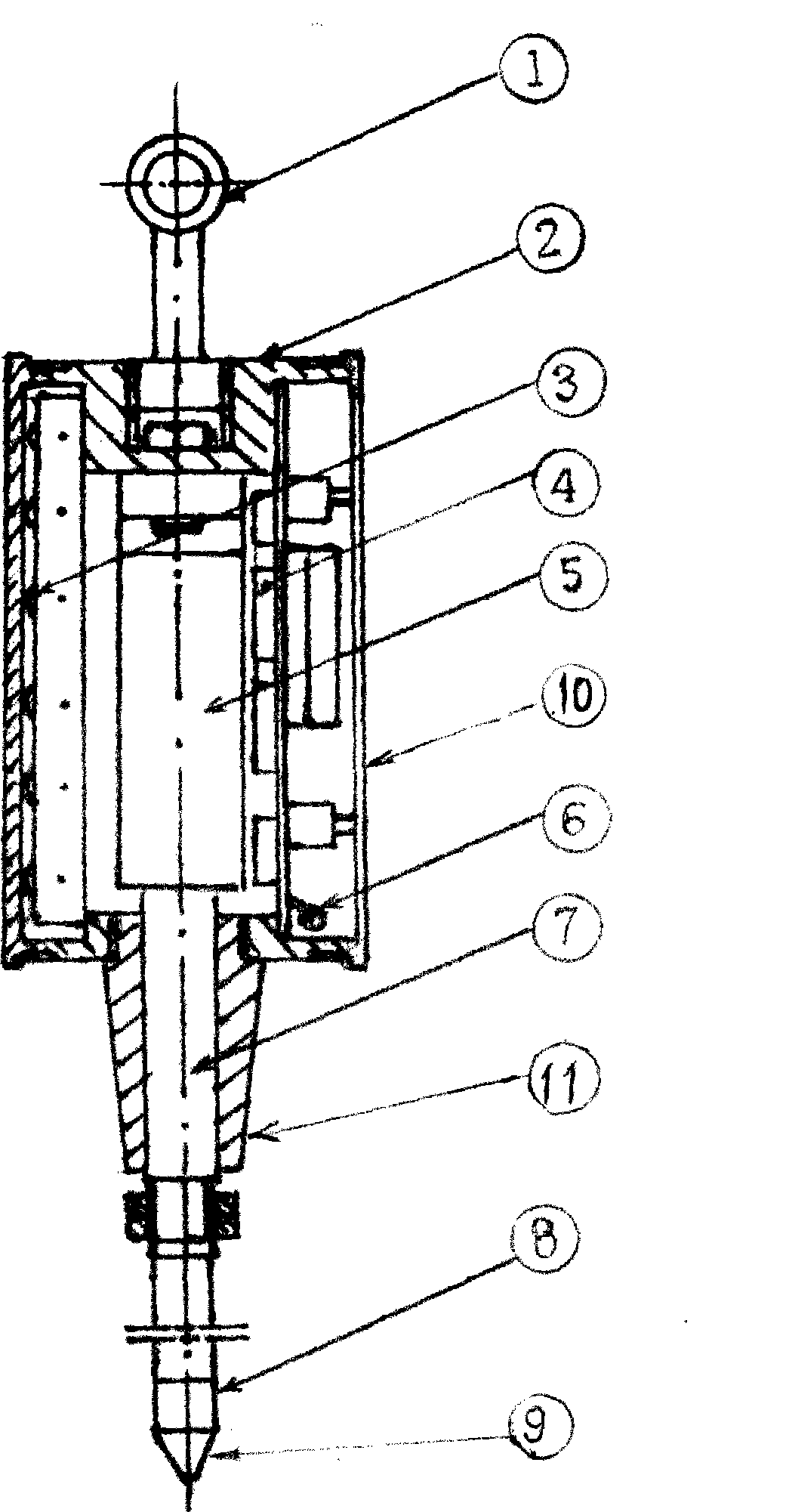 On-site detecting instrument for foundation bearing capacity and filling compactness