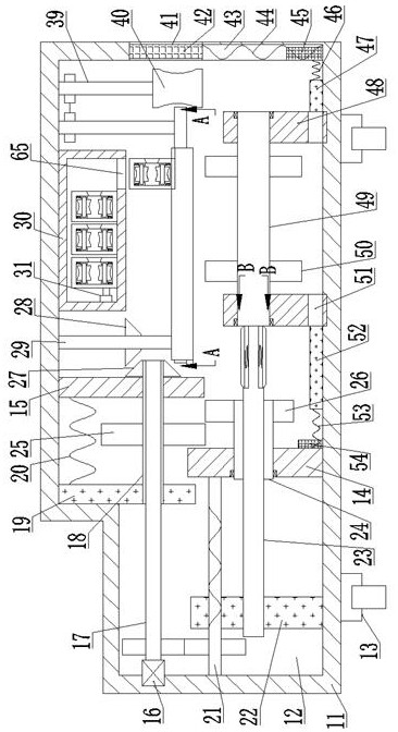 Automatic laying and fixed mounting device for construction cable