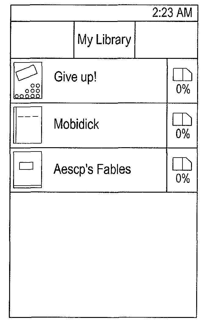 Device and method for searching for an e-book via e-book categories in a virtual bookshelf in a portable terminal