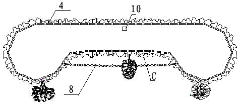 Large-size three-dimensional icicle landscape system