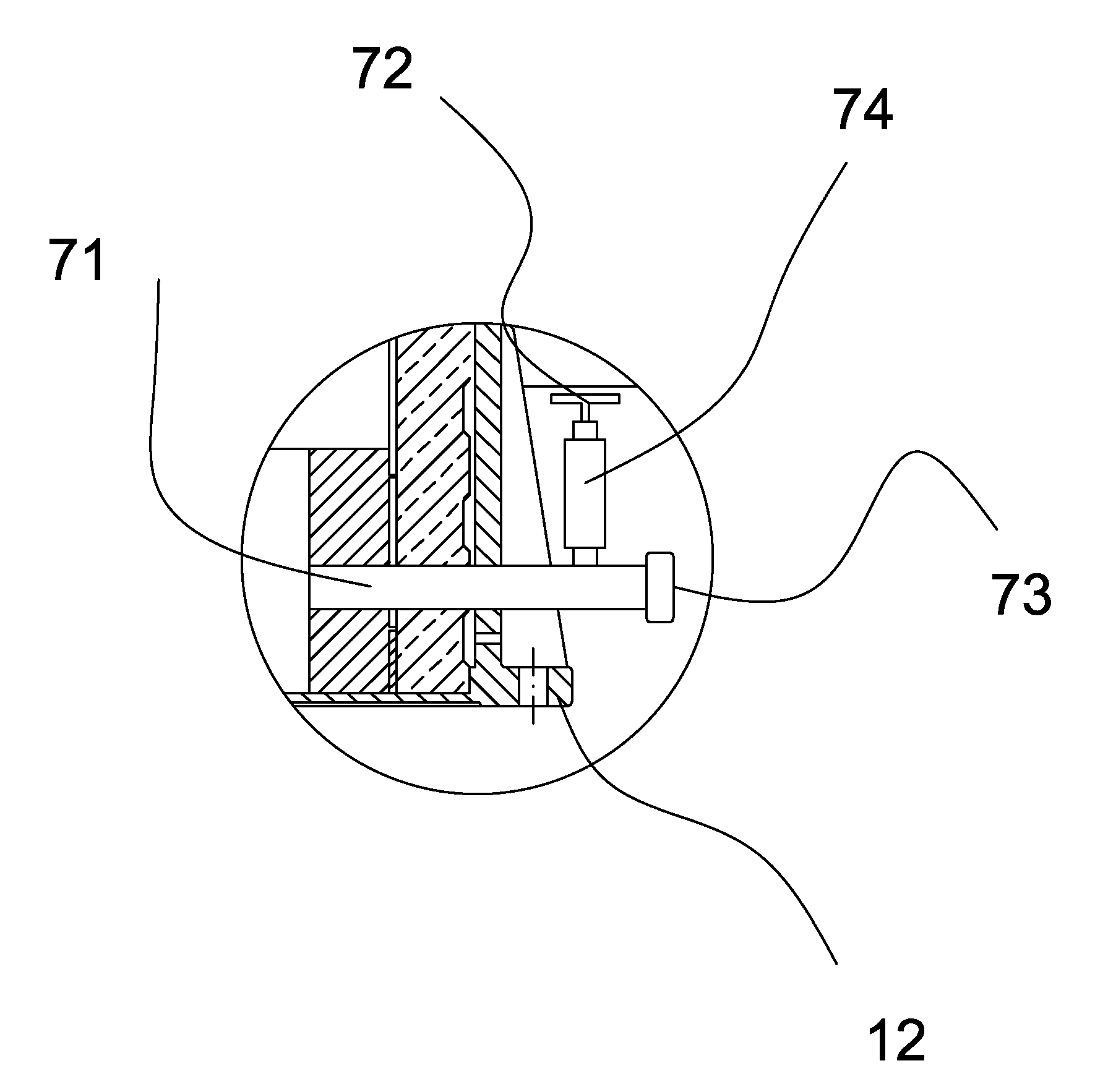 Sectional extra-high-voltage composite post insulator with inner umbrella structure