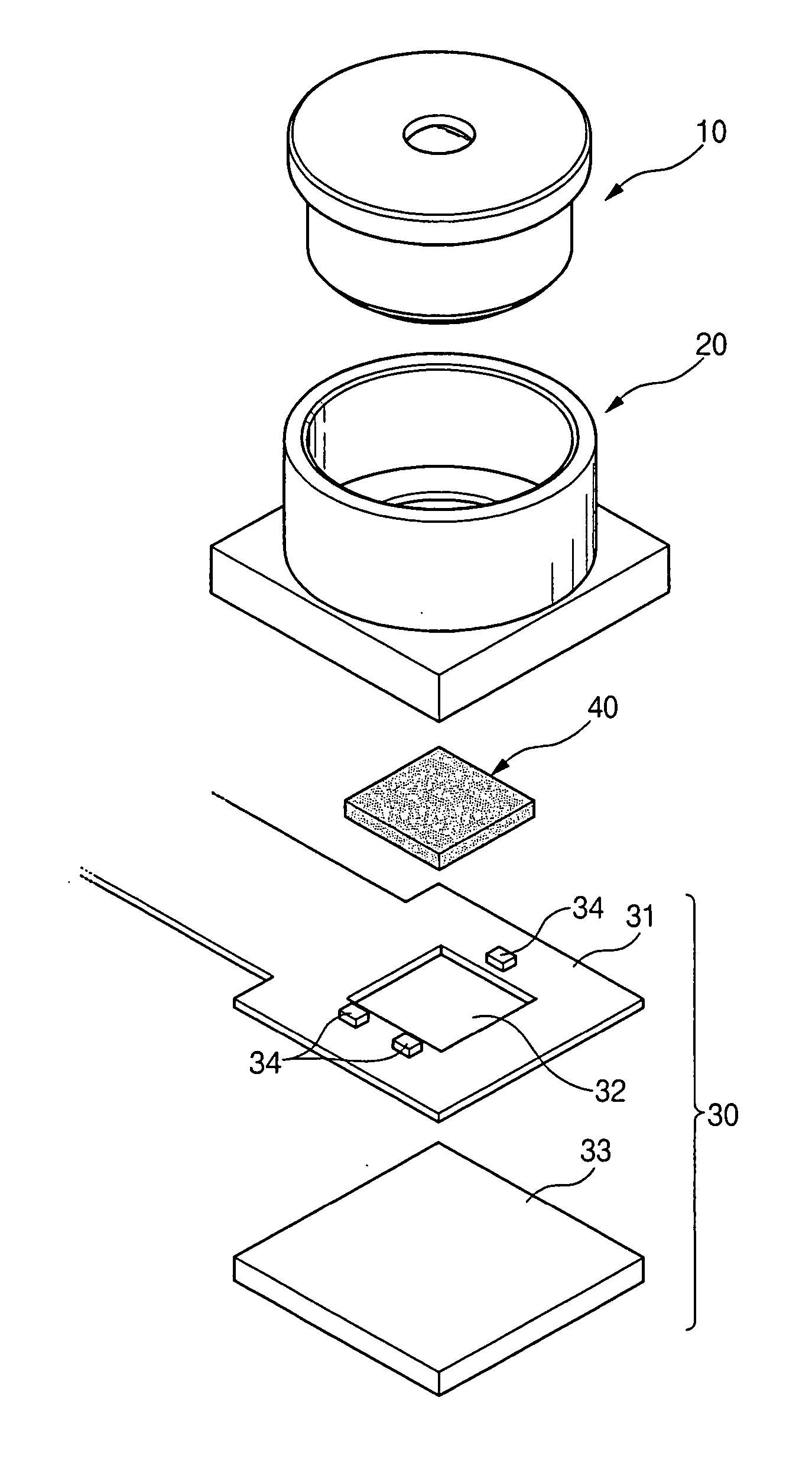 Image sensor module, camera module using the same, and method of manufacturing the camera module