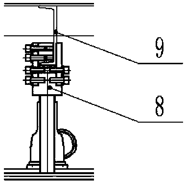 Railway vehicle side beam detection and self-adaption correction device and method