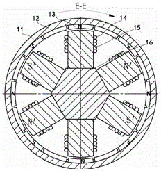 External rotor alternating current (AC) independent excitation permanent magnet reluctance motor