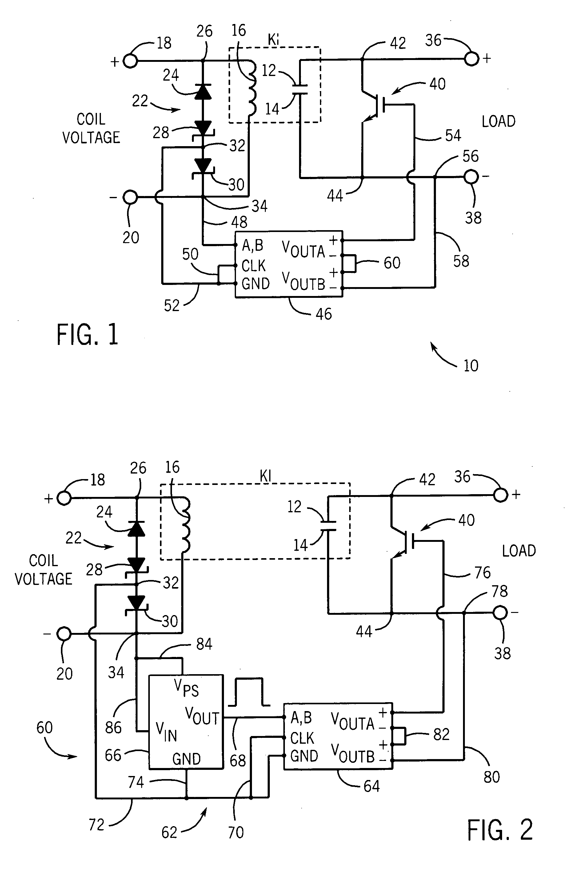 Bypass circuit to prevent arcing in a switching device