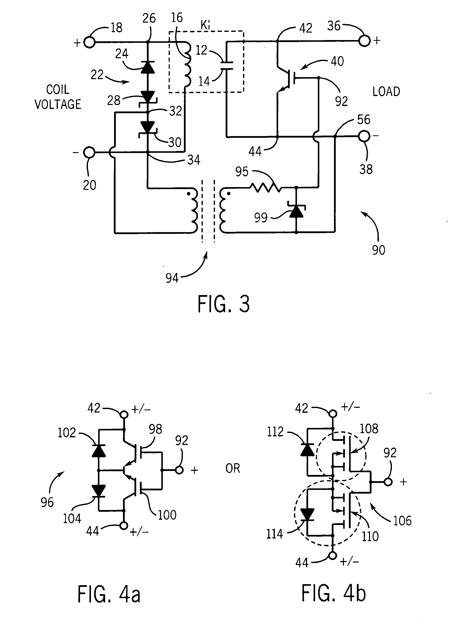 Bypass circuit to prevent arcing in a switching device