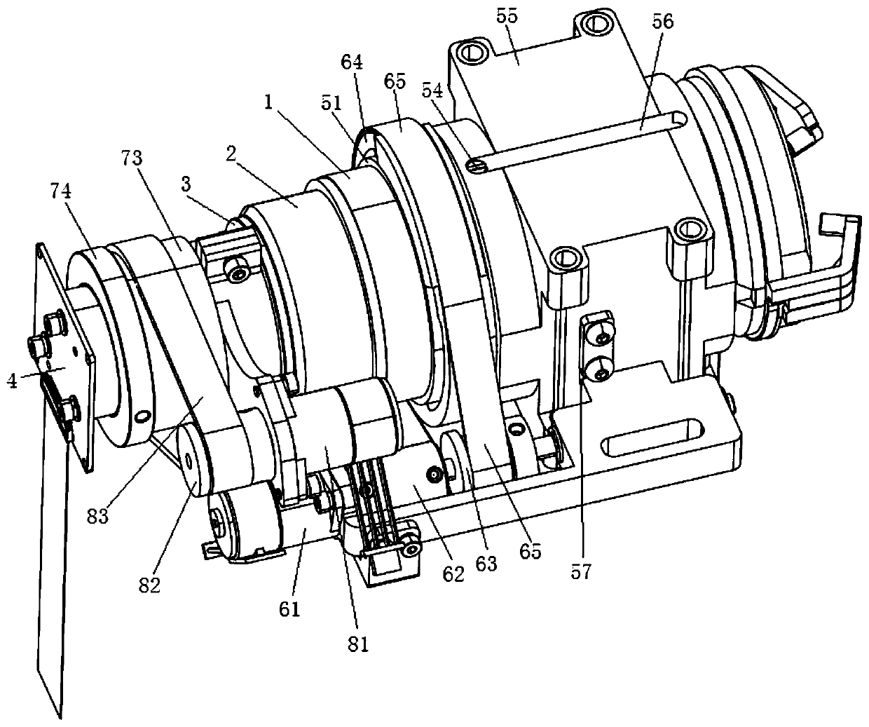 Refraction adjustment device for fundus camera and fundus camera