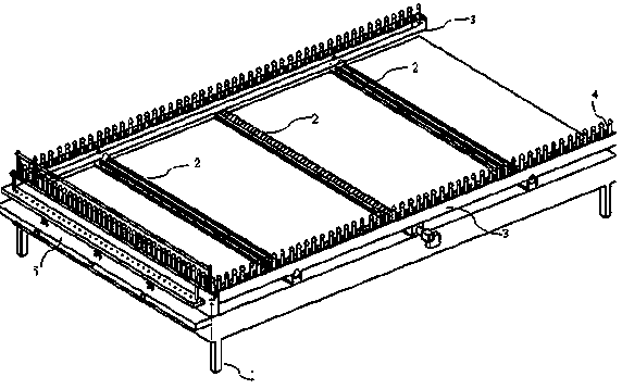 Weaving equipment for planar tri-axial fabric and method