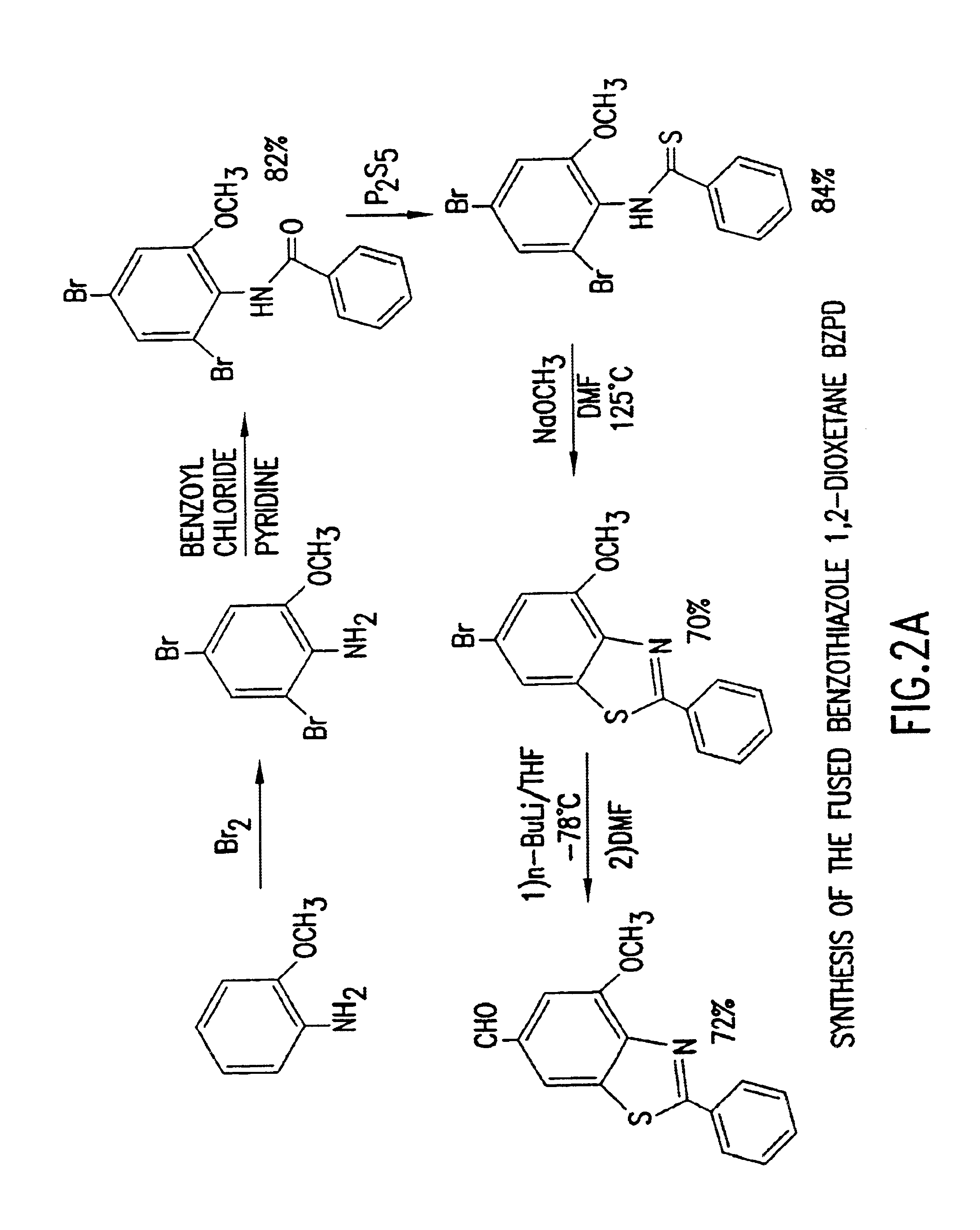 Benzothiazole dioxetanes