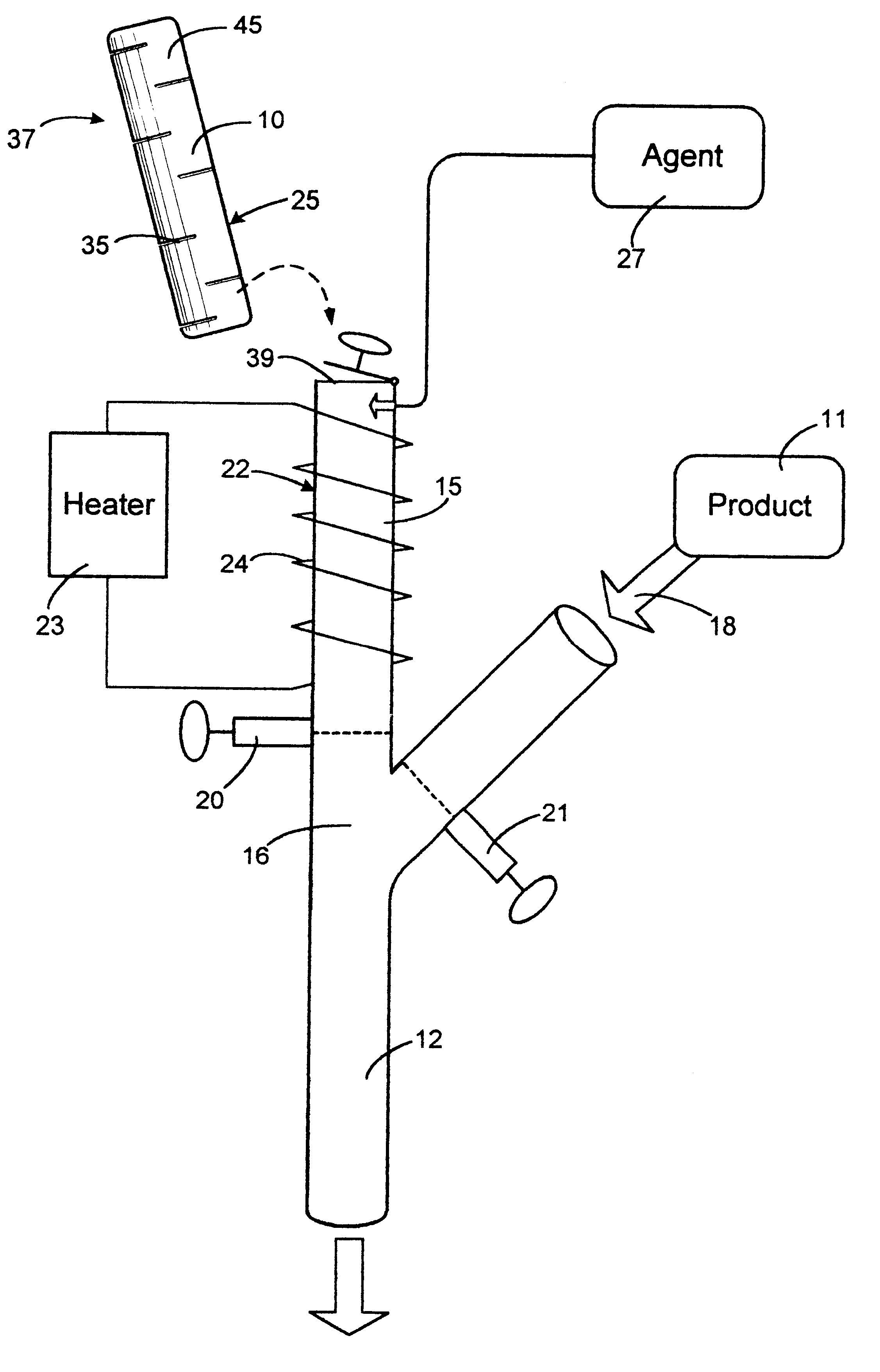 Pipe pig formed of frozen product