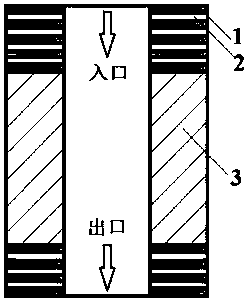 Method for preparing laminated ceramic nozzle based on stress wave theory