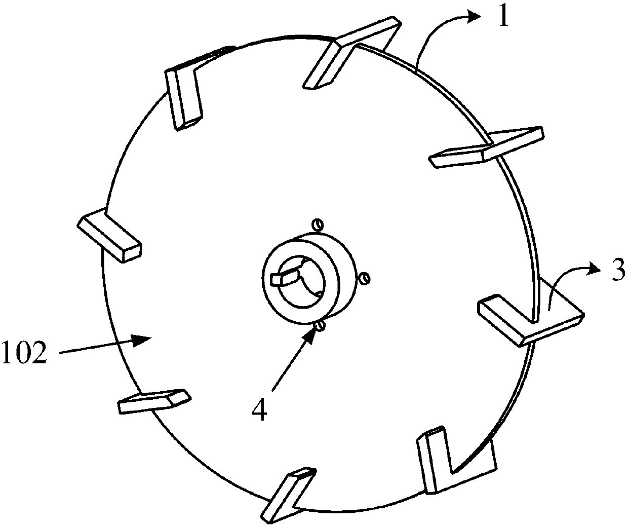 A kind of impeller and ultrafine grinding machine, ultrafine grinding system