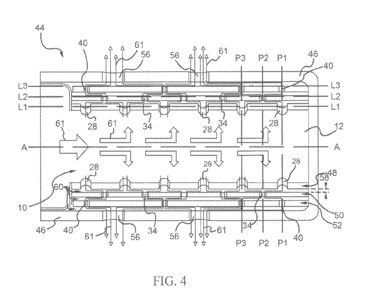 Tortuous path filter for airbag inflator