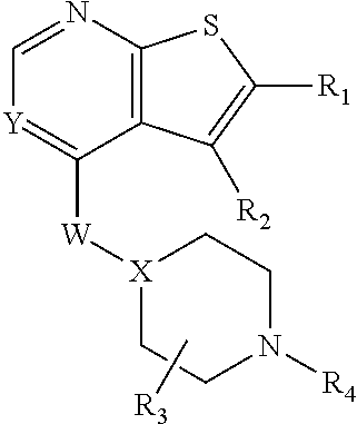 Compositions comprising thienopyrimidine and thienopyridine compounds and methods of use thereof