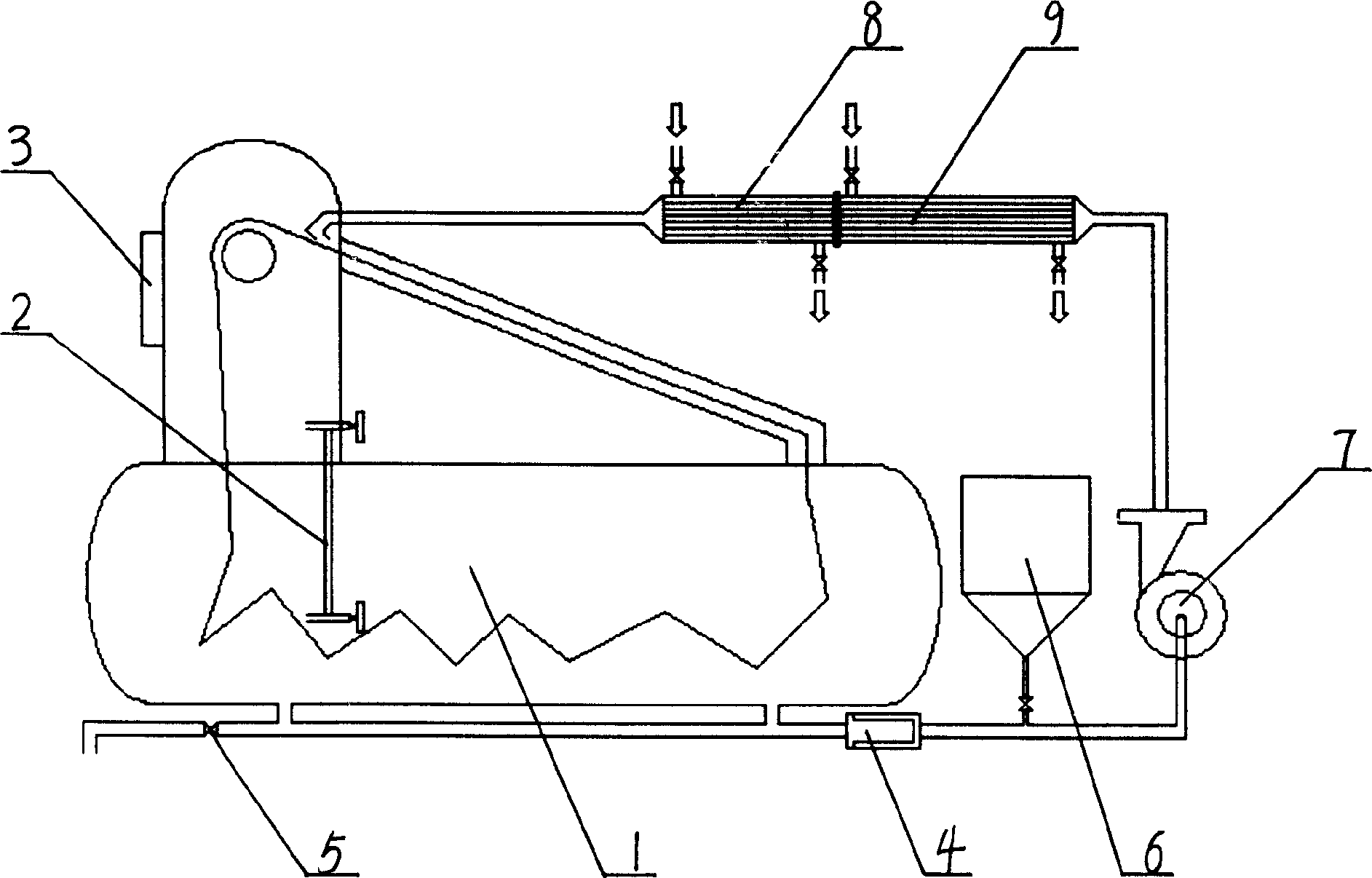 Energy saving type dyeing machine