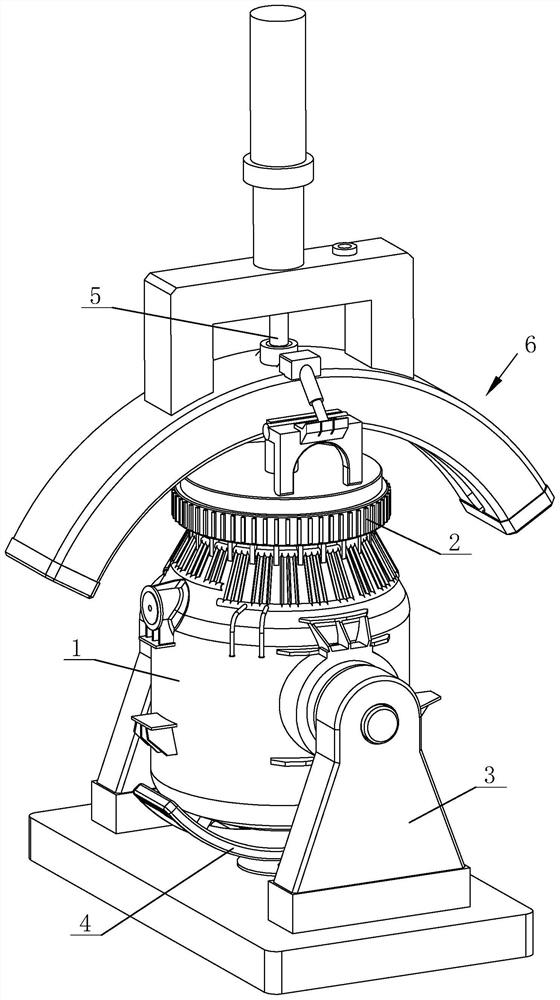 Top-blowing smelting device capable of increasing stirring degree