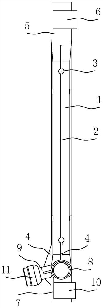 Steering gear shell and steering gear shell straightness detection tool