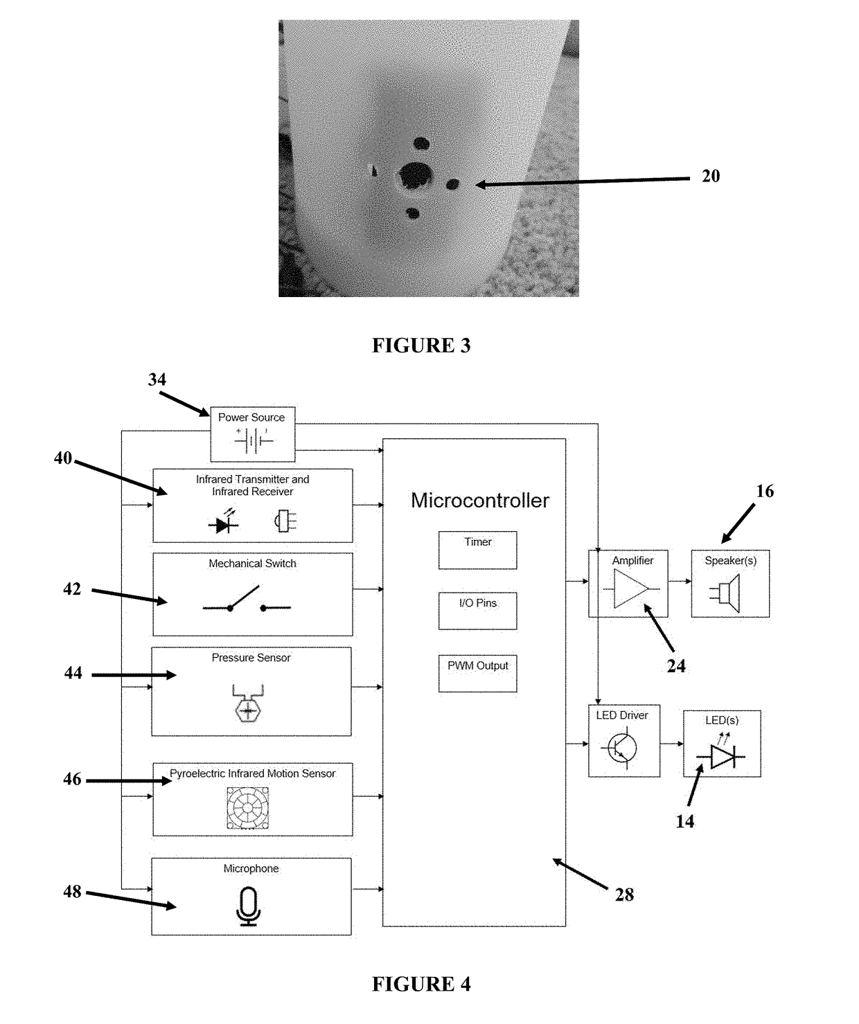 Fire effect sensor activated trashcan