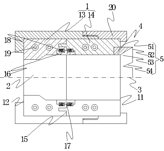 Split type profile material forming die