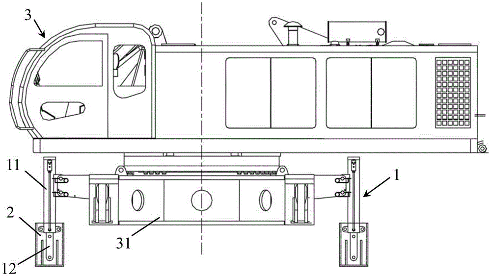 Vehicle lifting device and lifting method