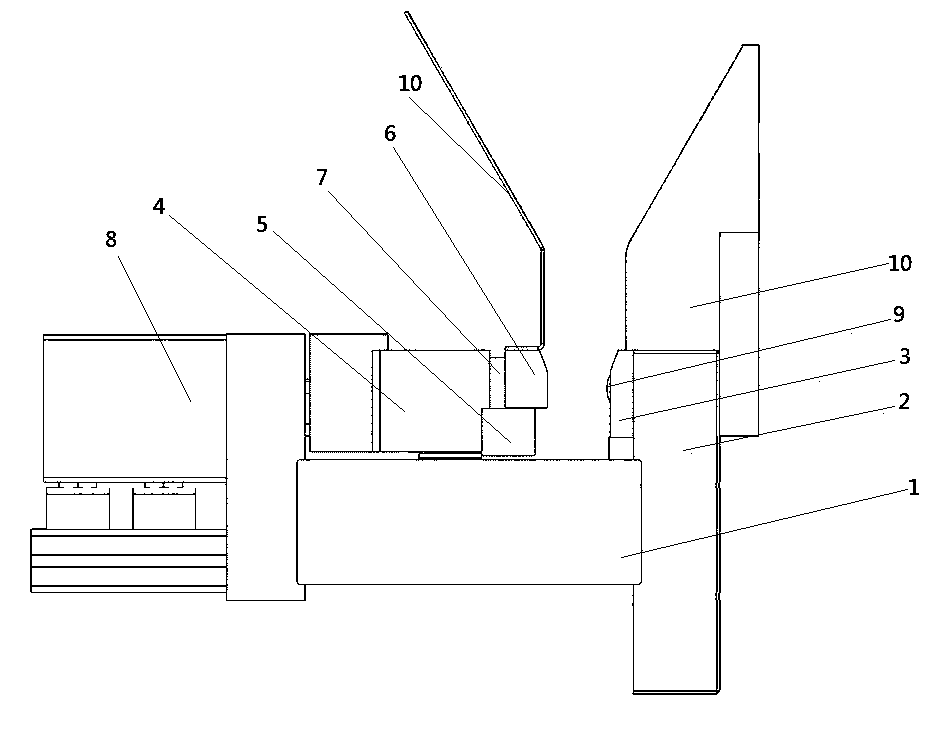 Device for bending overturned edge